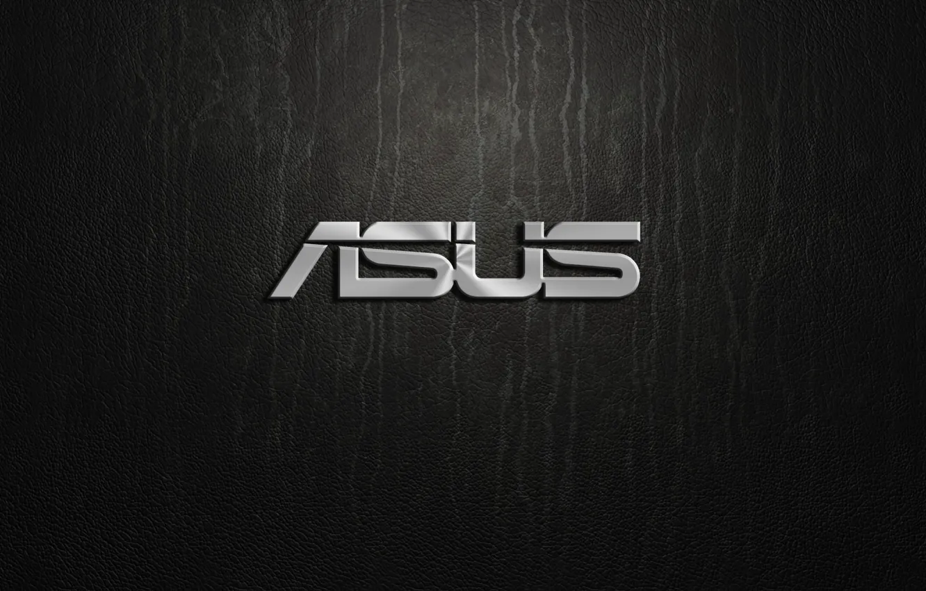 Фото обои silver, logo, asus