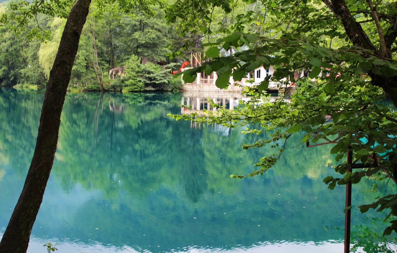 Фото обои вода, озеро, отражение