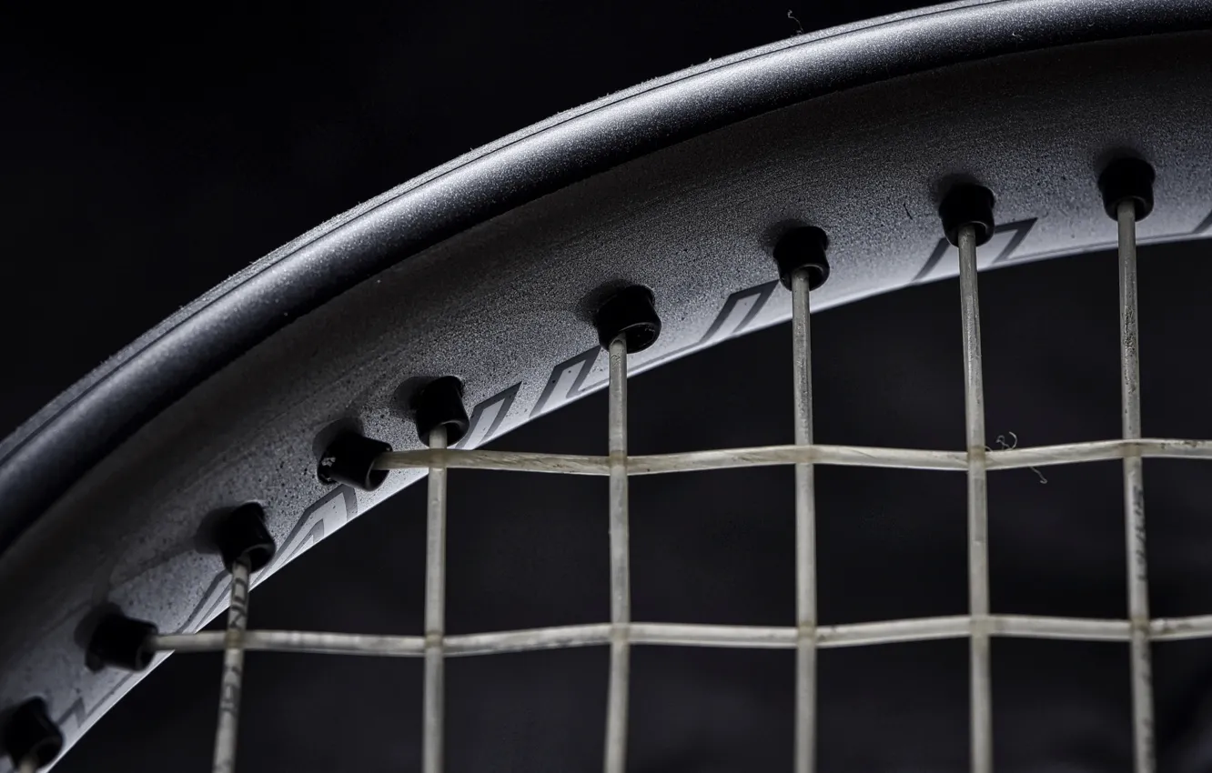Фото обои texture, black background, Tennis