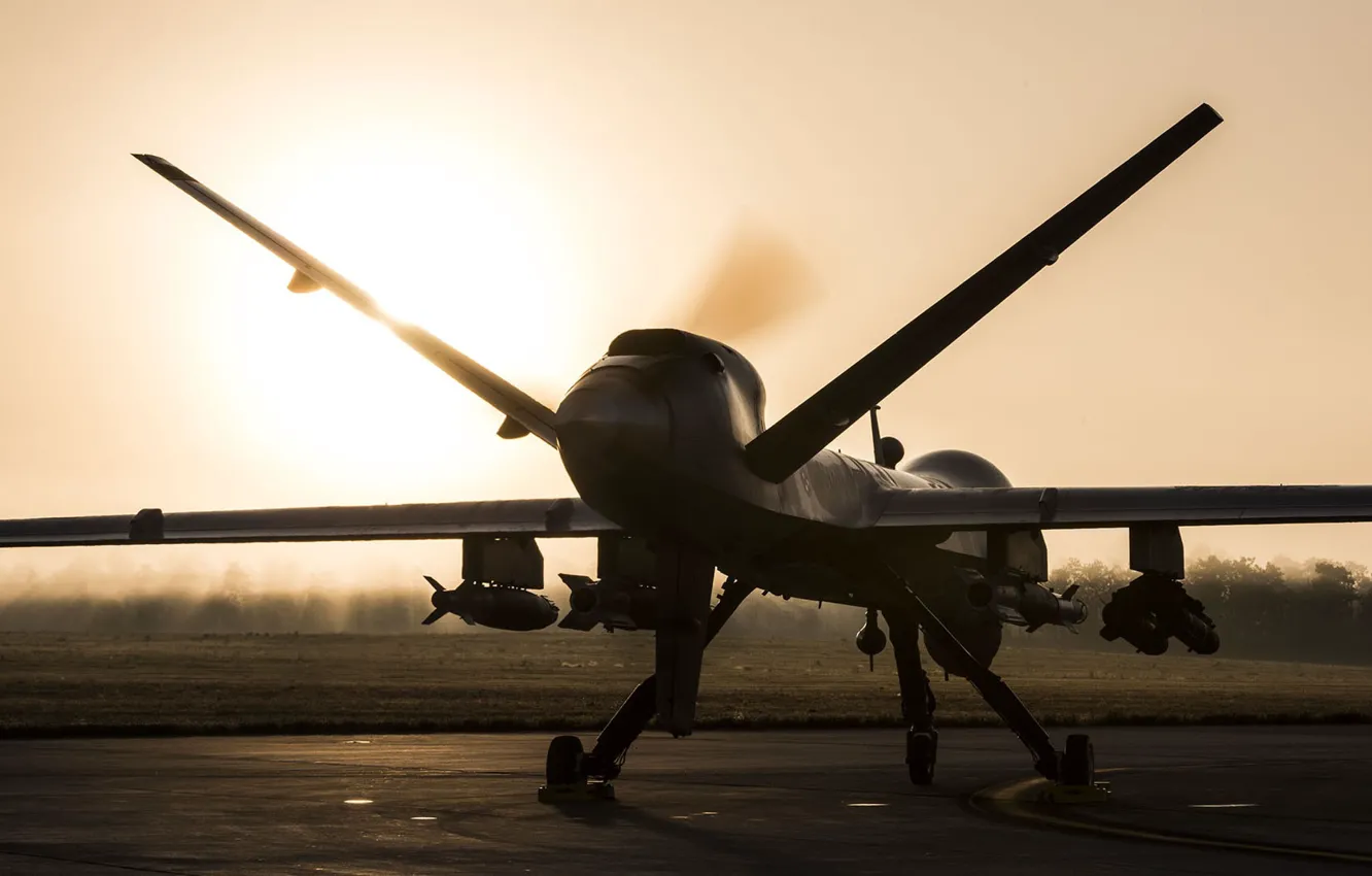 Фото обои Reaper, General Atomics, MQ-9, разведывательно-ударный БПЛА