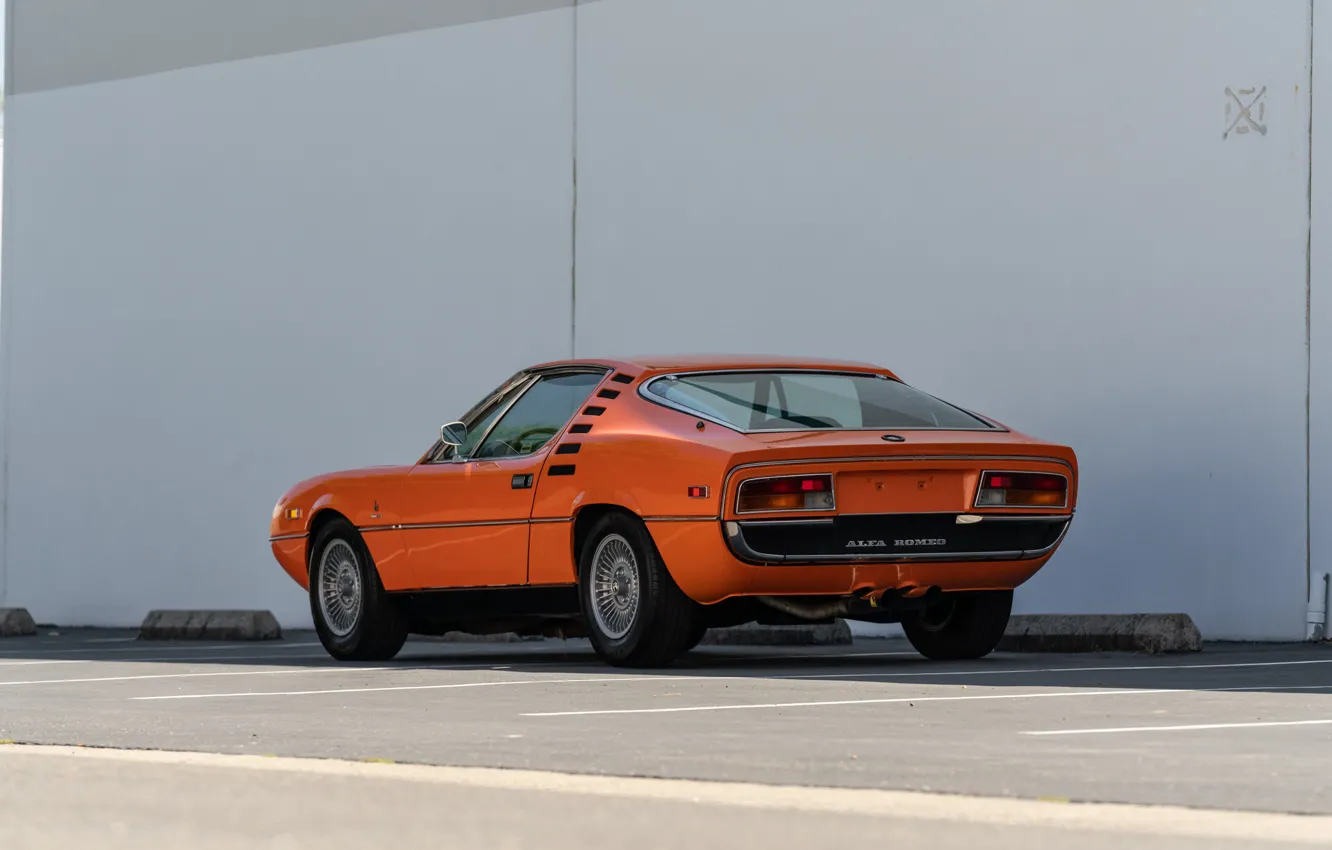 Фото обои Alfa Romeo, 1972, Montreal, rear view, Alfa Romeo Montreal