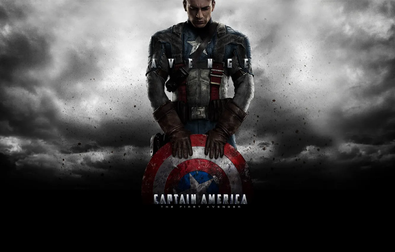 Фото обои звезда, герой, щит, супергерой, Marvel, Captain America, The First Avenger