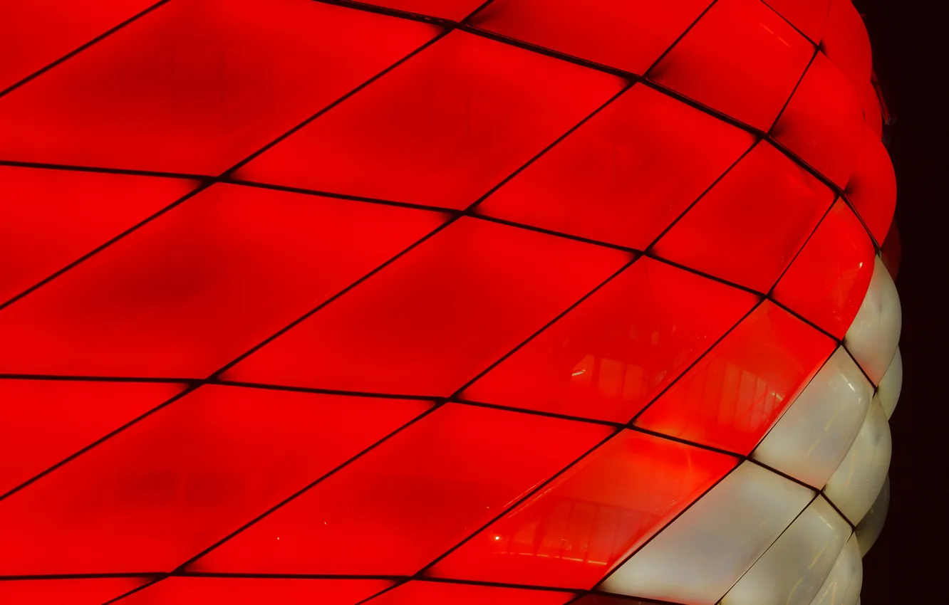 Фото обои макро, огни, цвет, Мюнхен, стадион Альянц Арена