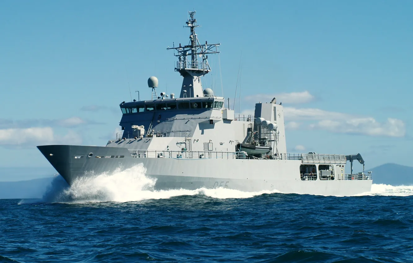Фото обои Новая Зеландия, патрульный корабль, HMNZS Wellington
