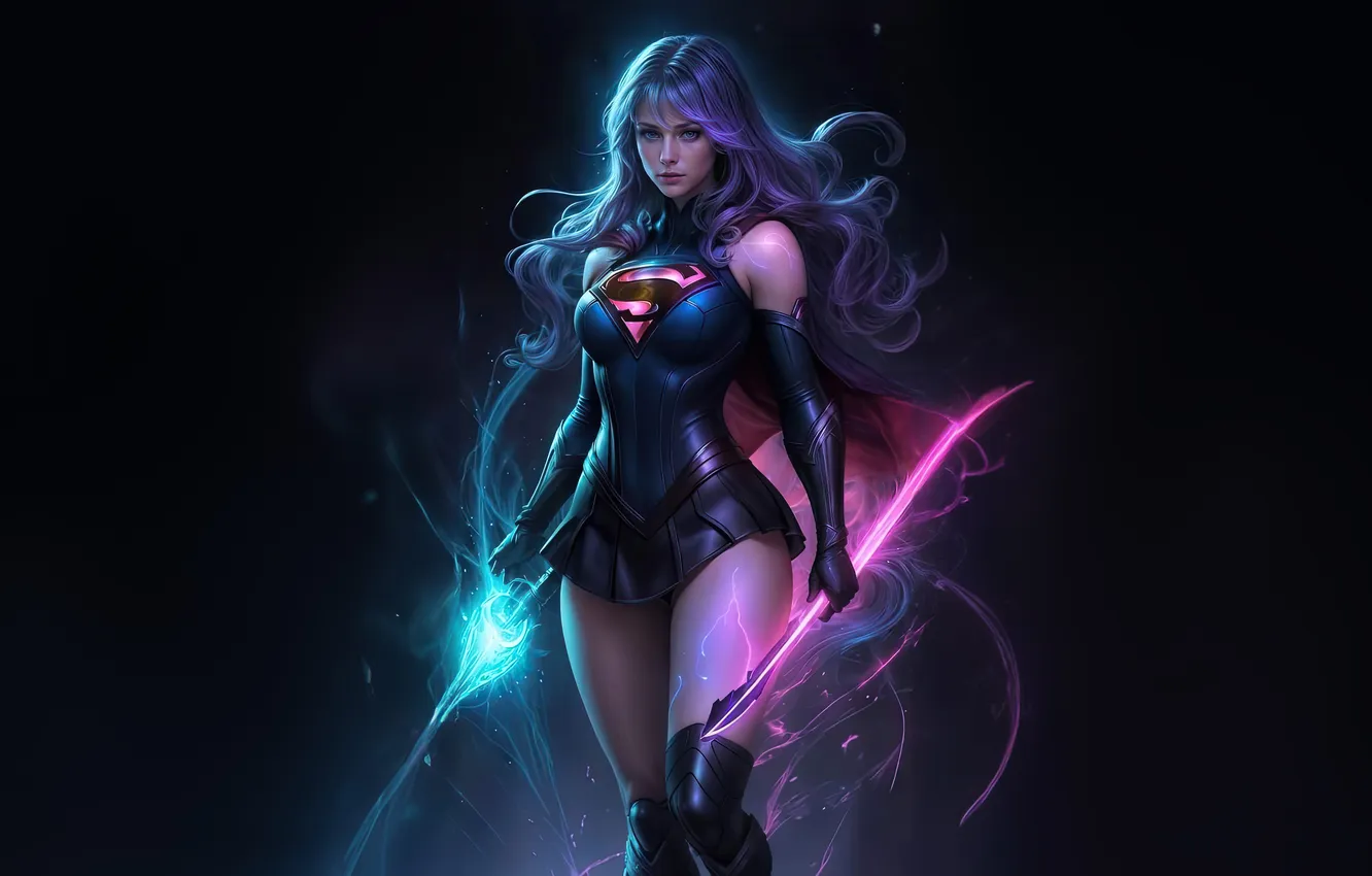 Фото обои supergirl, spectacular, superheroine
