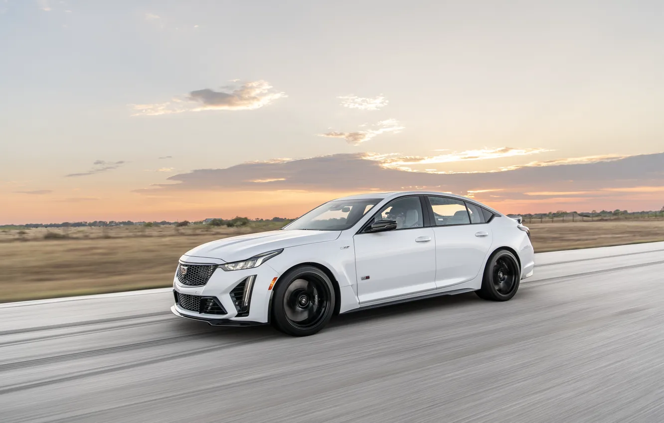 Фото обои Cadillac, drive, Hennessey, Hennessey Cadillac CT5-V