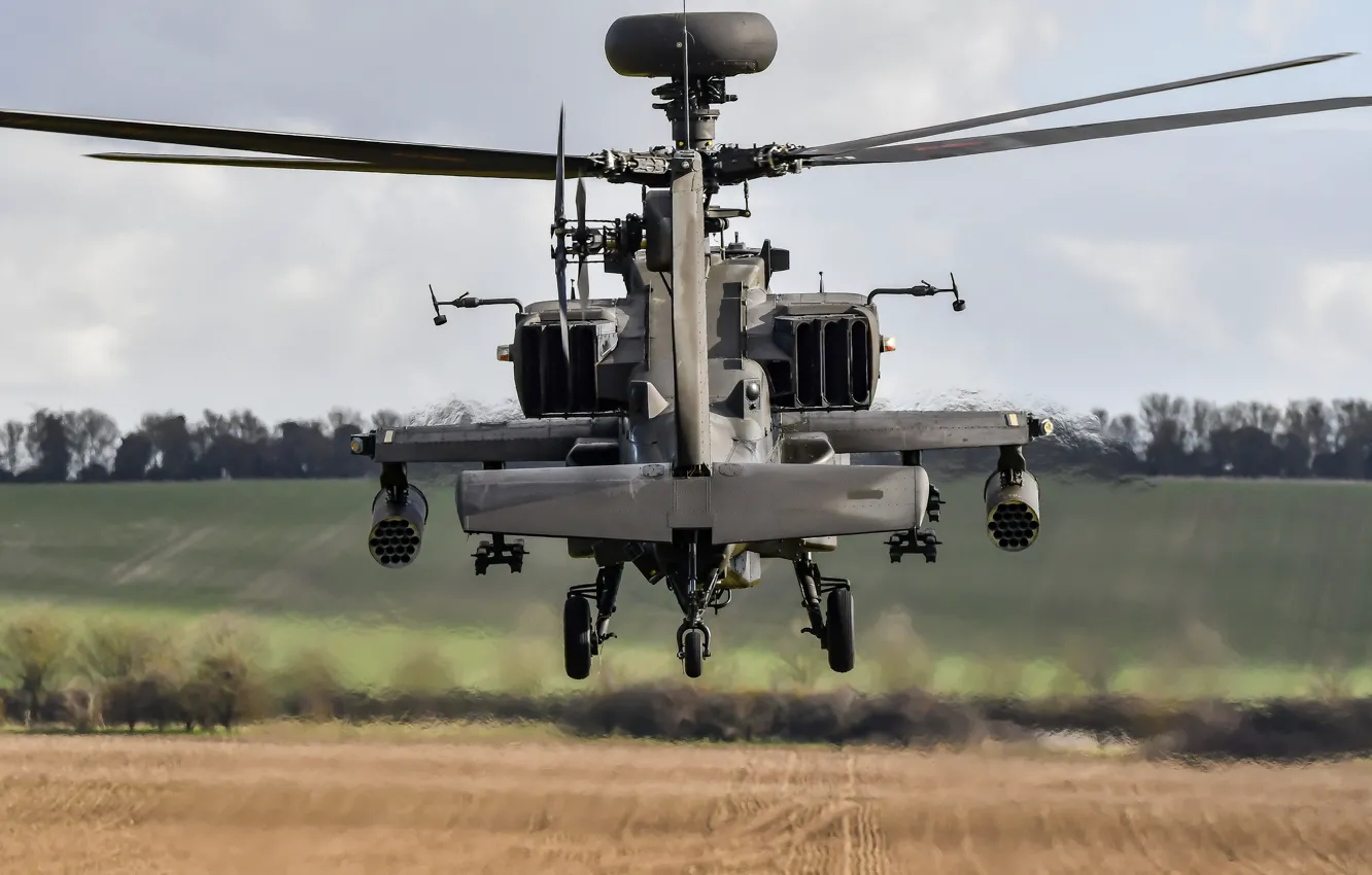 Фото обои helicopter, Army, AgustaWestland, Apache AH1, WAH-64 ZJ182, Air Corps