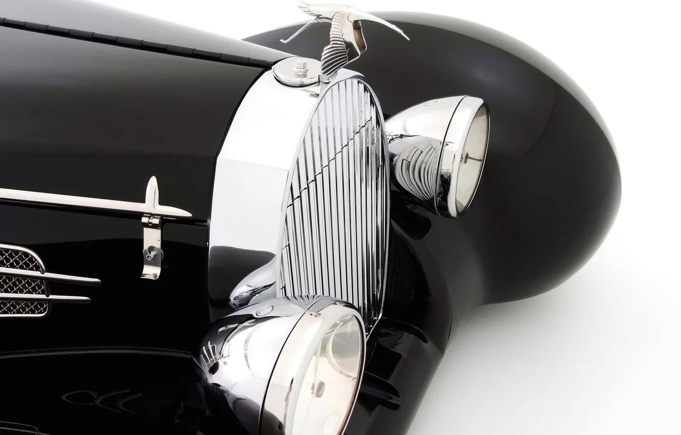 Фото обои ретро, фара, решетка, эмблема, люкс, Hispano-Suiza