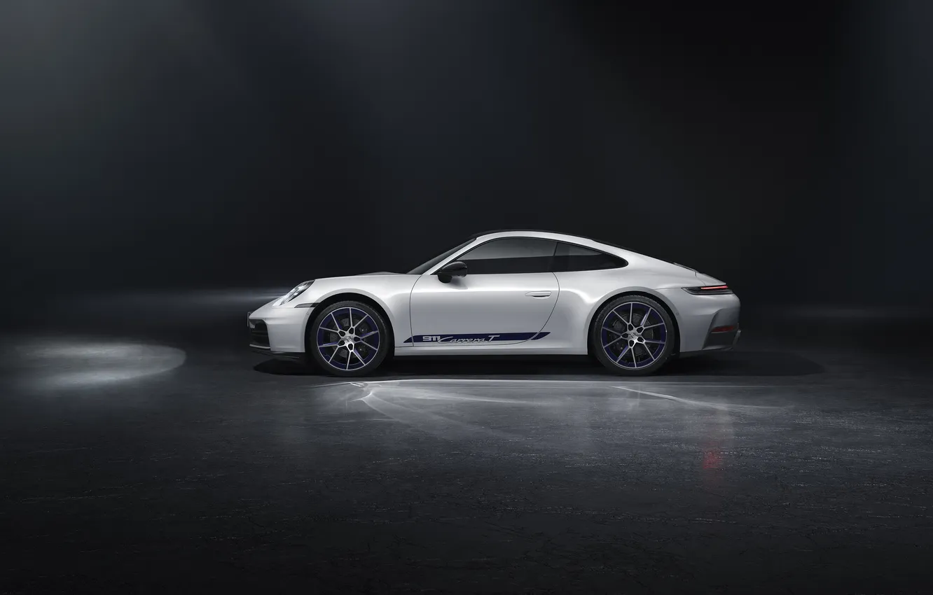 Фото обои вид сбоку, Porsche 911, sport car, 2025, Carrera T, Porsche 911 Carrera T
