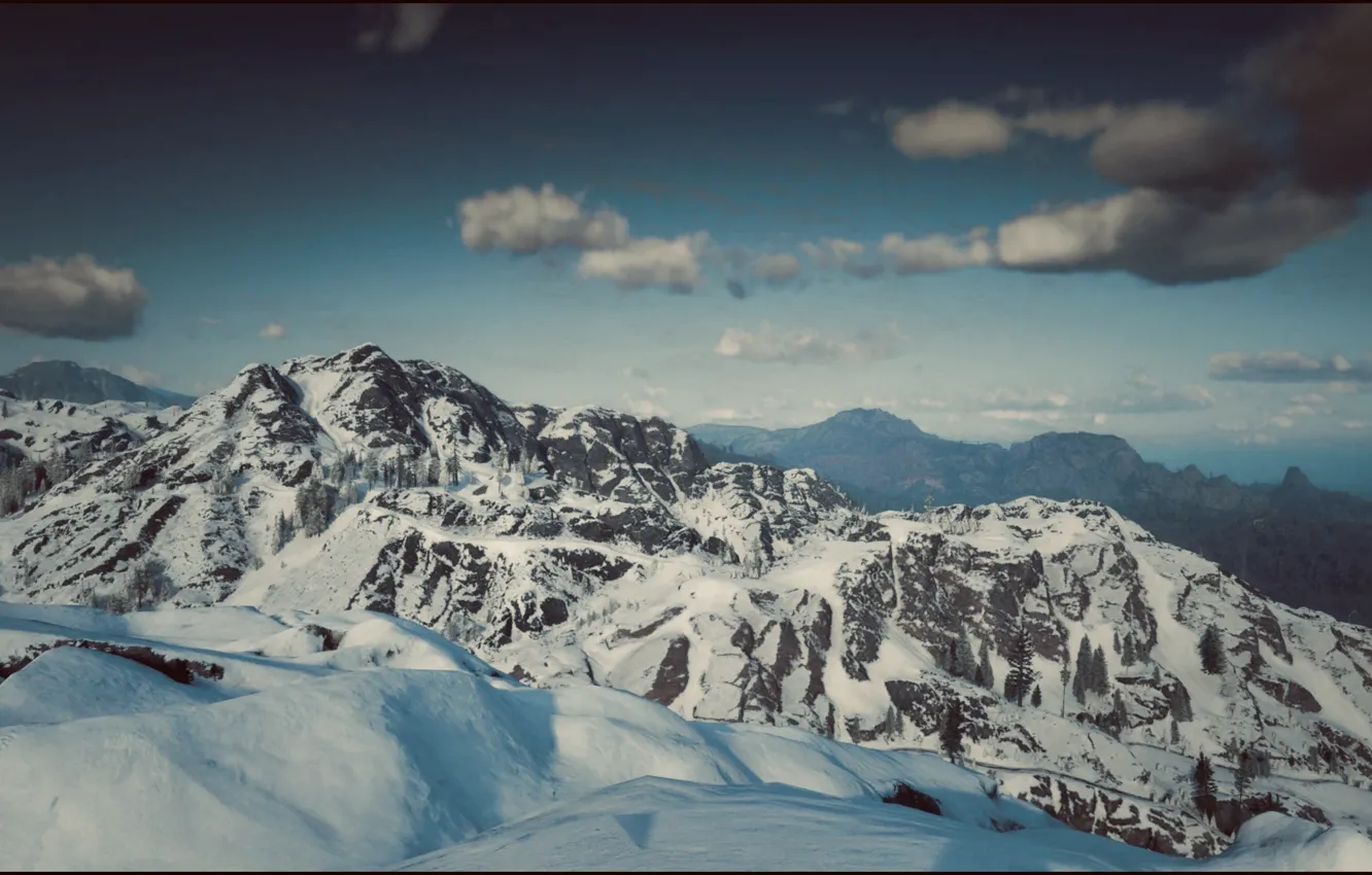 Фото обои HDR, Heaven, Sky, Winter, Mountain, Game, Cold, UHD