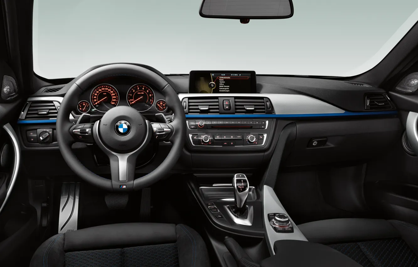 Фото обои бмв, BMW, Салон, руль, бумер, приборная панель, бэха, f30