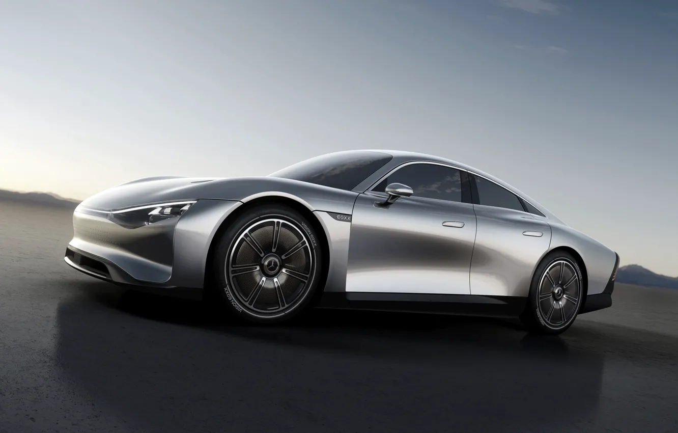 Фото обои купе, Mercedes-Benz, электромобиль, 2022, Vision EQXX Concept