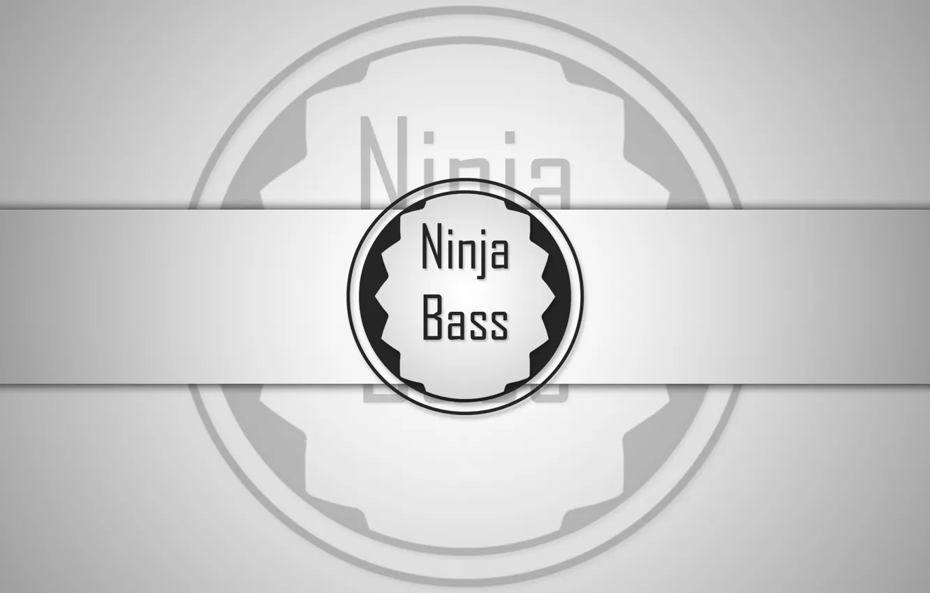 Фото обои white, black, Ninja, Bass