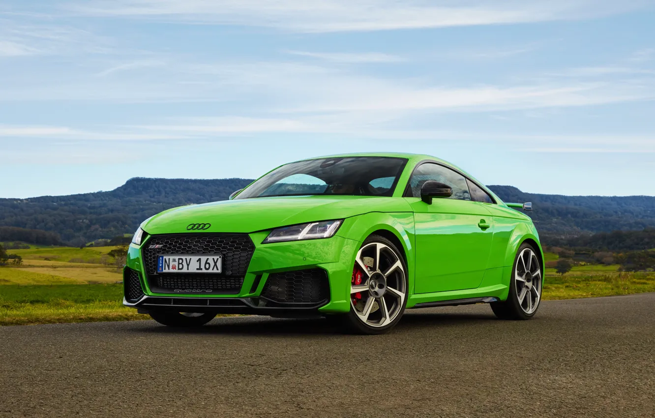 Фото обои car, Audi, green, TT, Audi TT RS Coupe