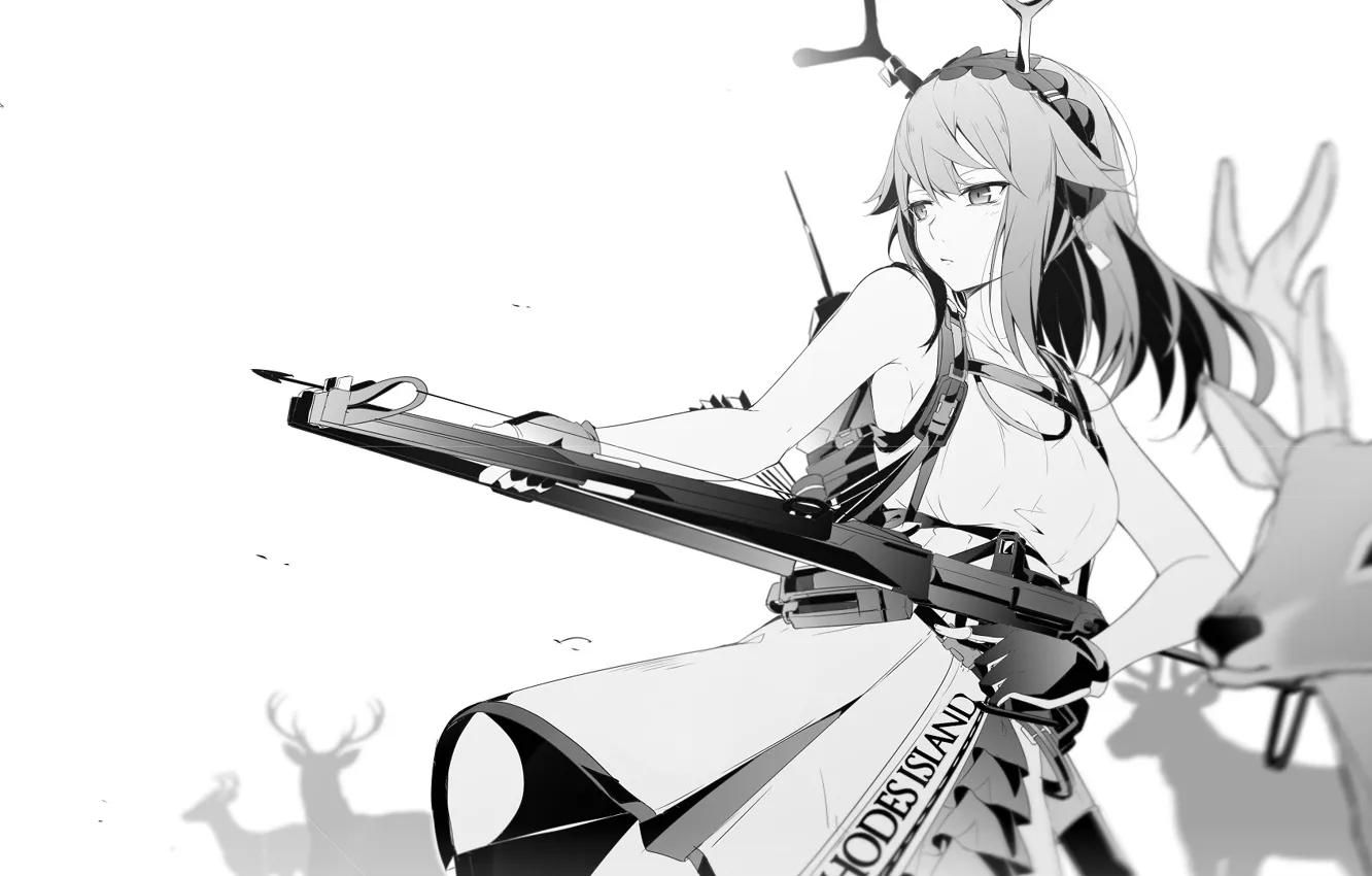 Фото обои девушка, оружие, Firewatch, Arknights