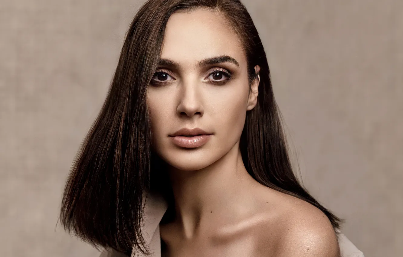 Фото обои фон, портрет, актриса, брюнетка, красотка, Галь Гадот, Gal Gadot