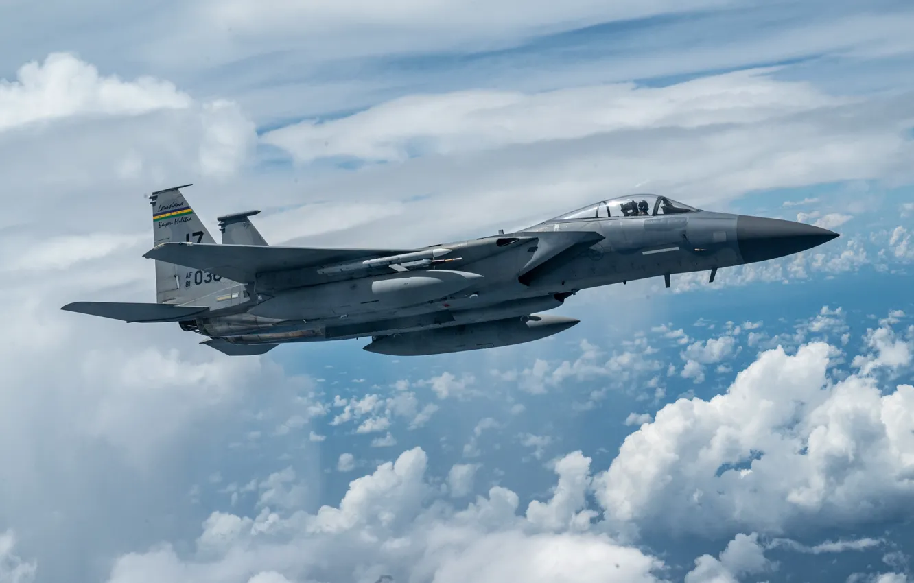 Фото обои ВВС США, McDonnell Douglas F-15 Eagle, четвёртого поколения, американский всепогодный истребитель