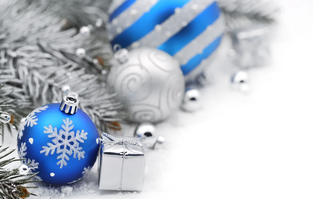 Фото обои подарки, украшение, new year, боке, bokeh, Merry Christmas, decoration, Счастливого Рождества
