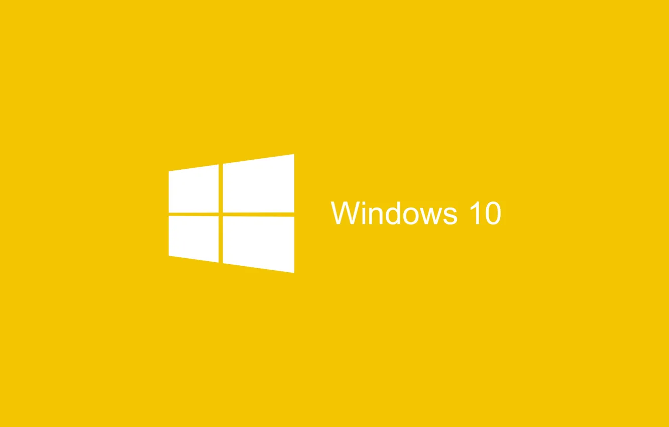 Фото обои яркий, жёлтый, фон, Windows, Логотип, Пуск, минималистичный