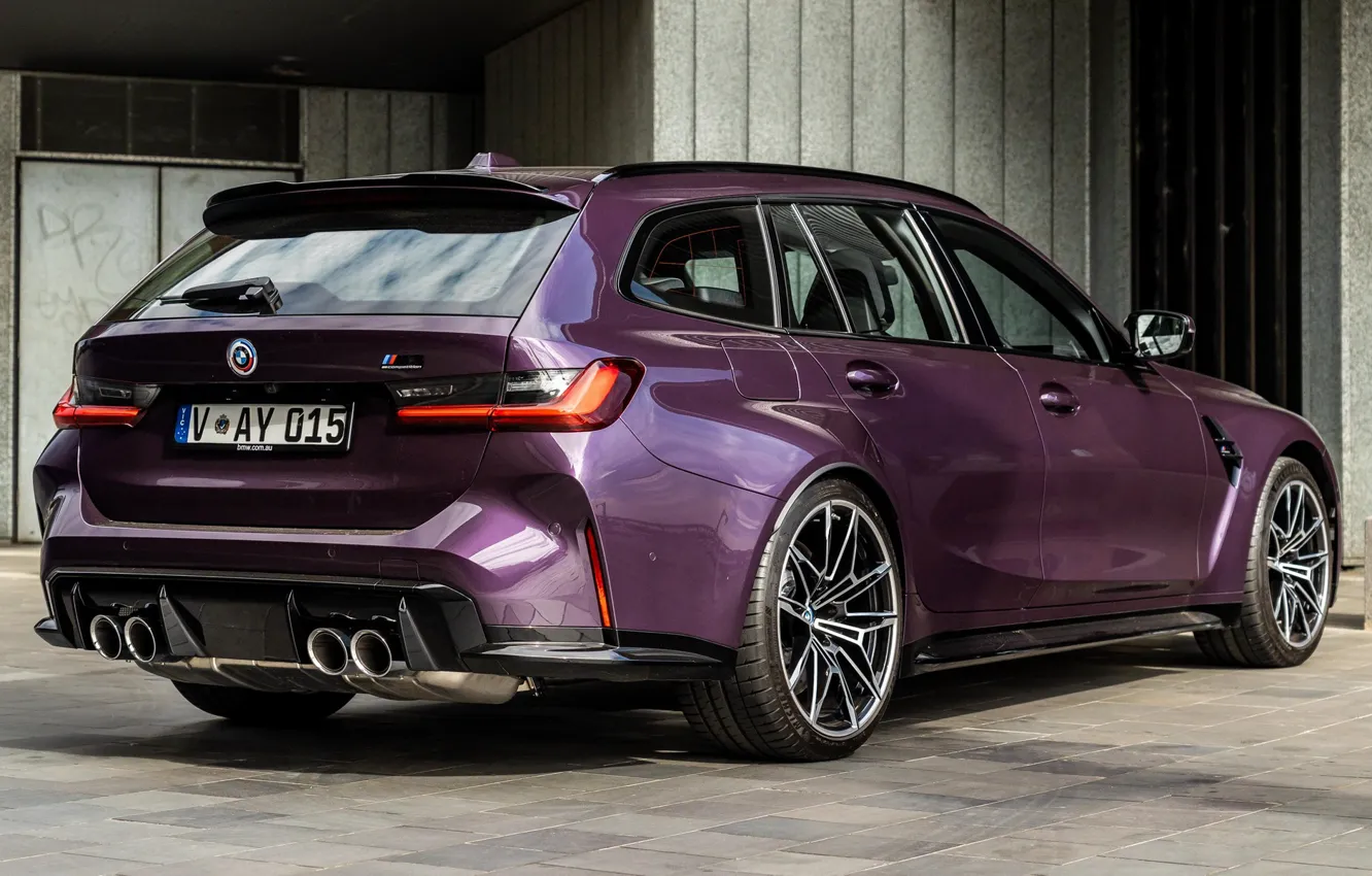 Фото обои БМВ, BMW M3, 2023, BMW M GmbH, Touring Competition