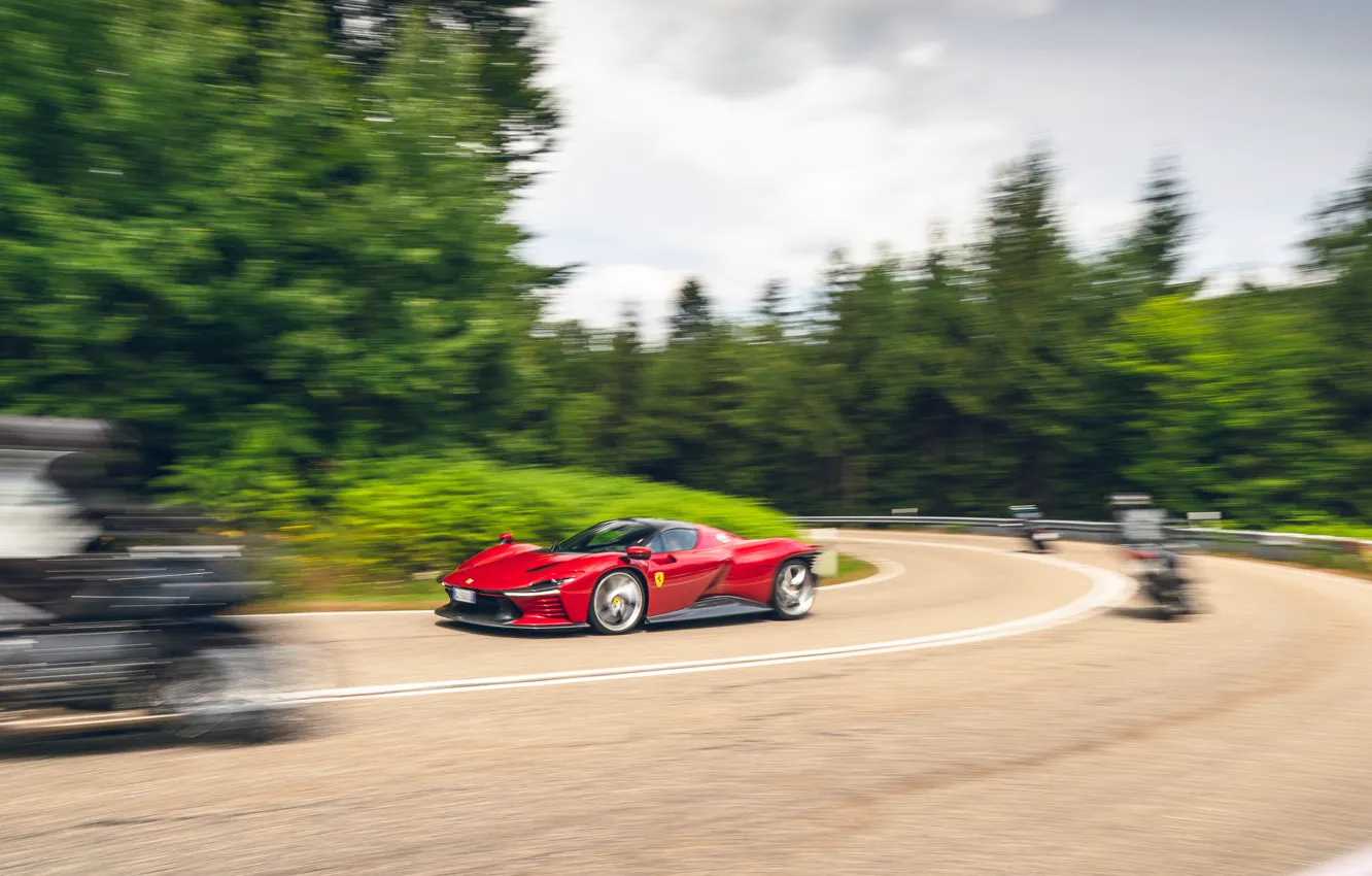 Фото обои Ferrari, speed, drive, motion, Ferrari Daytona SP3