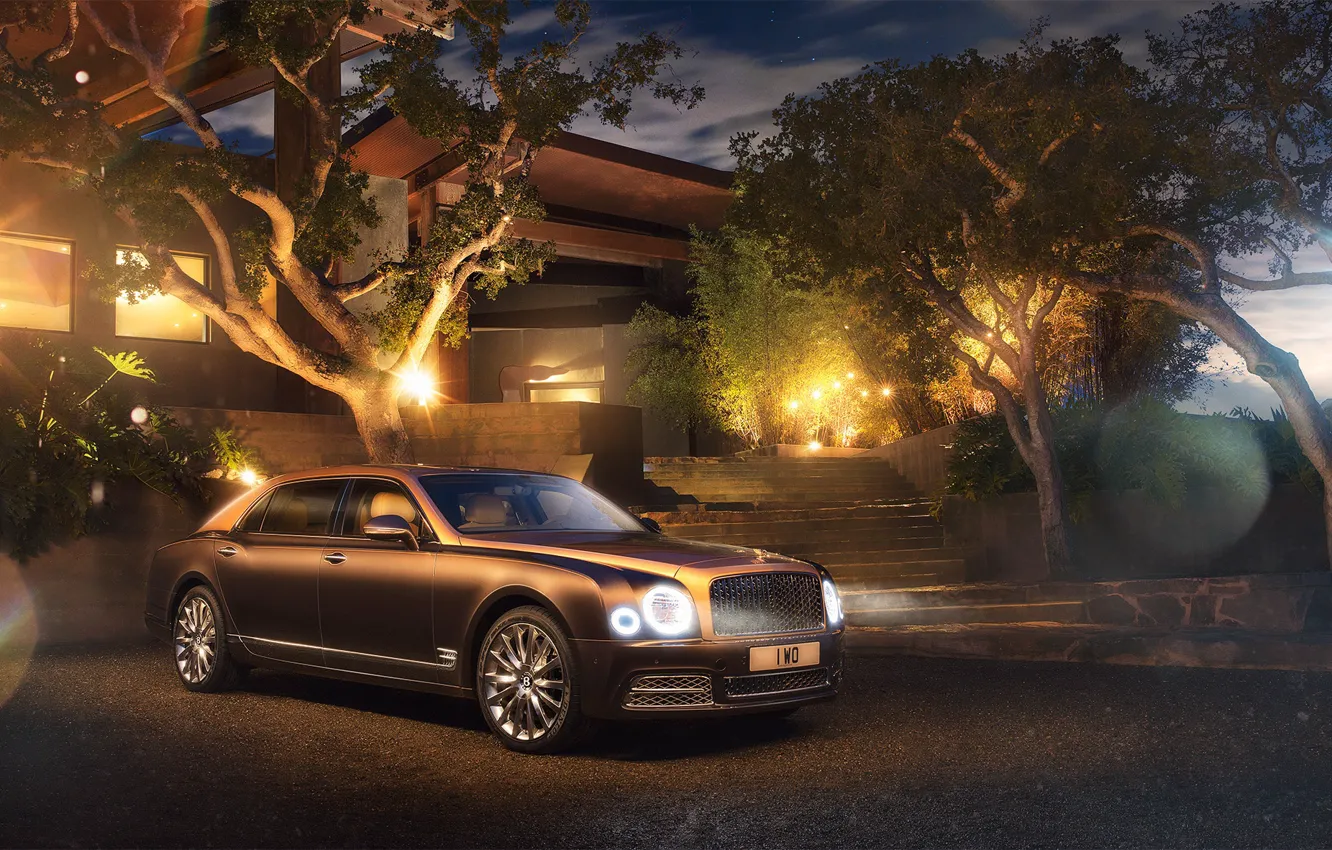 Фото обои дом, транспорт, двор, автомобиль, Bentley Motors