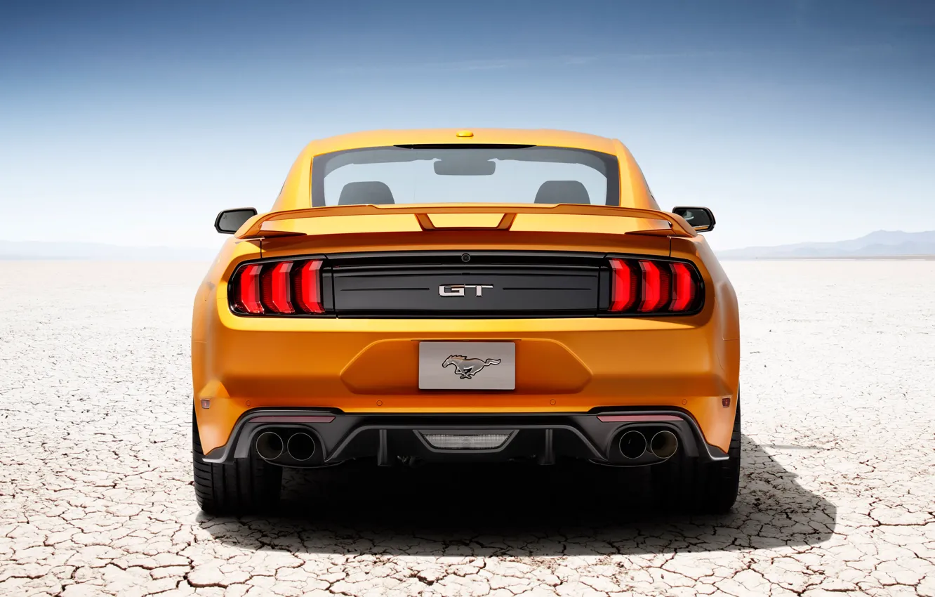 Фото обои жёлтый, Mustang, Shelby, Машина