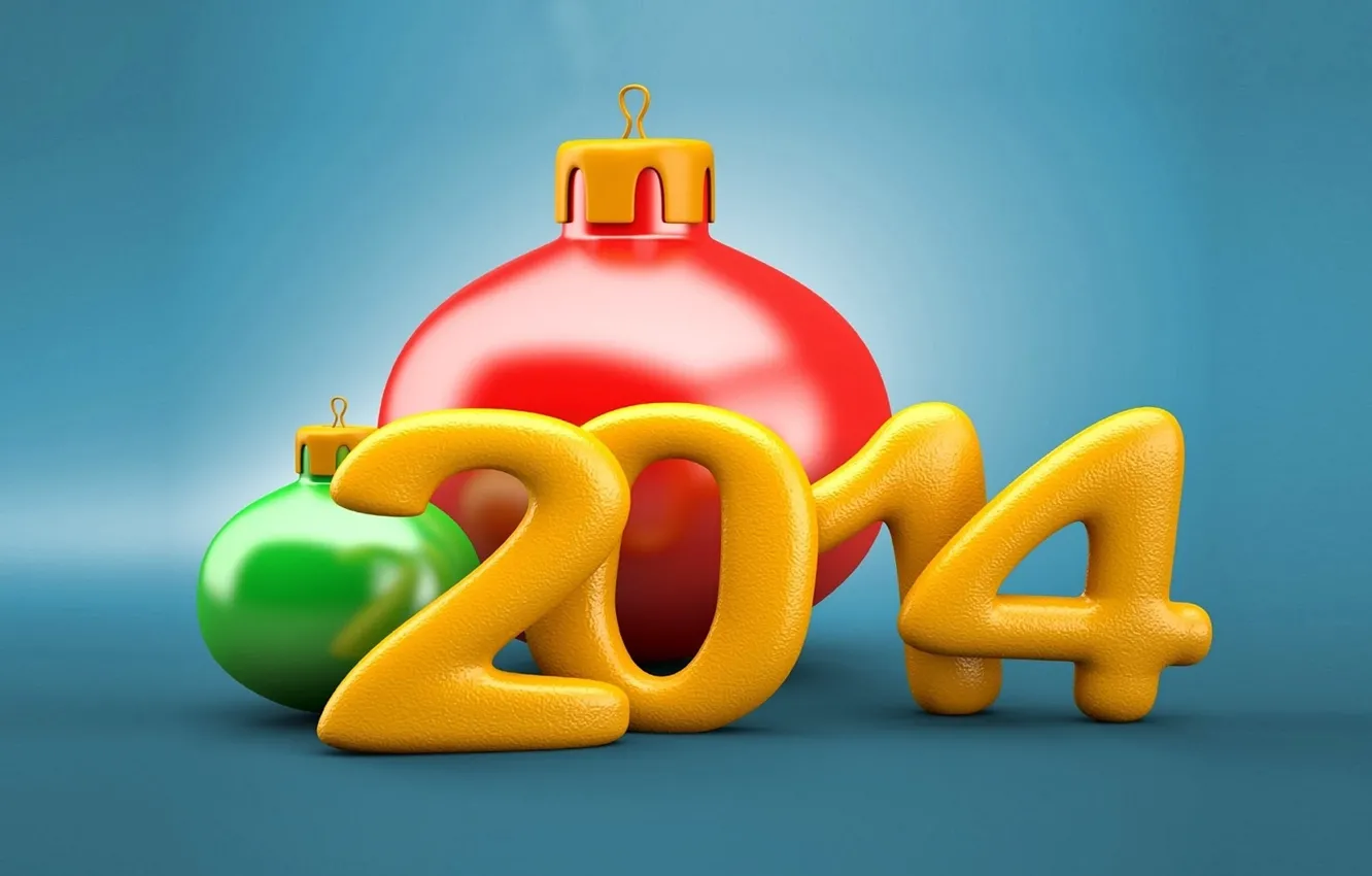 Фото обои украшения, праздник, обои, игрушки, новый год, шарик, 2014