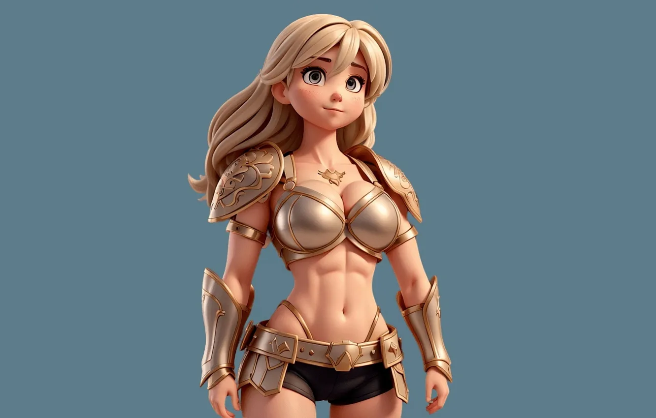 Фото обои girl, anime, neural network