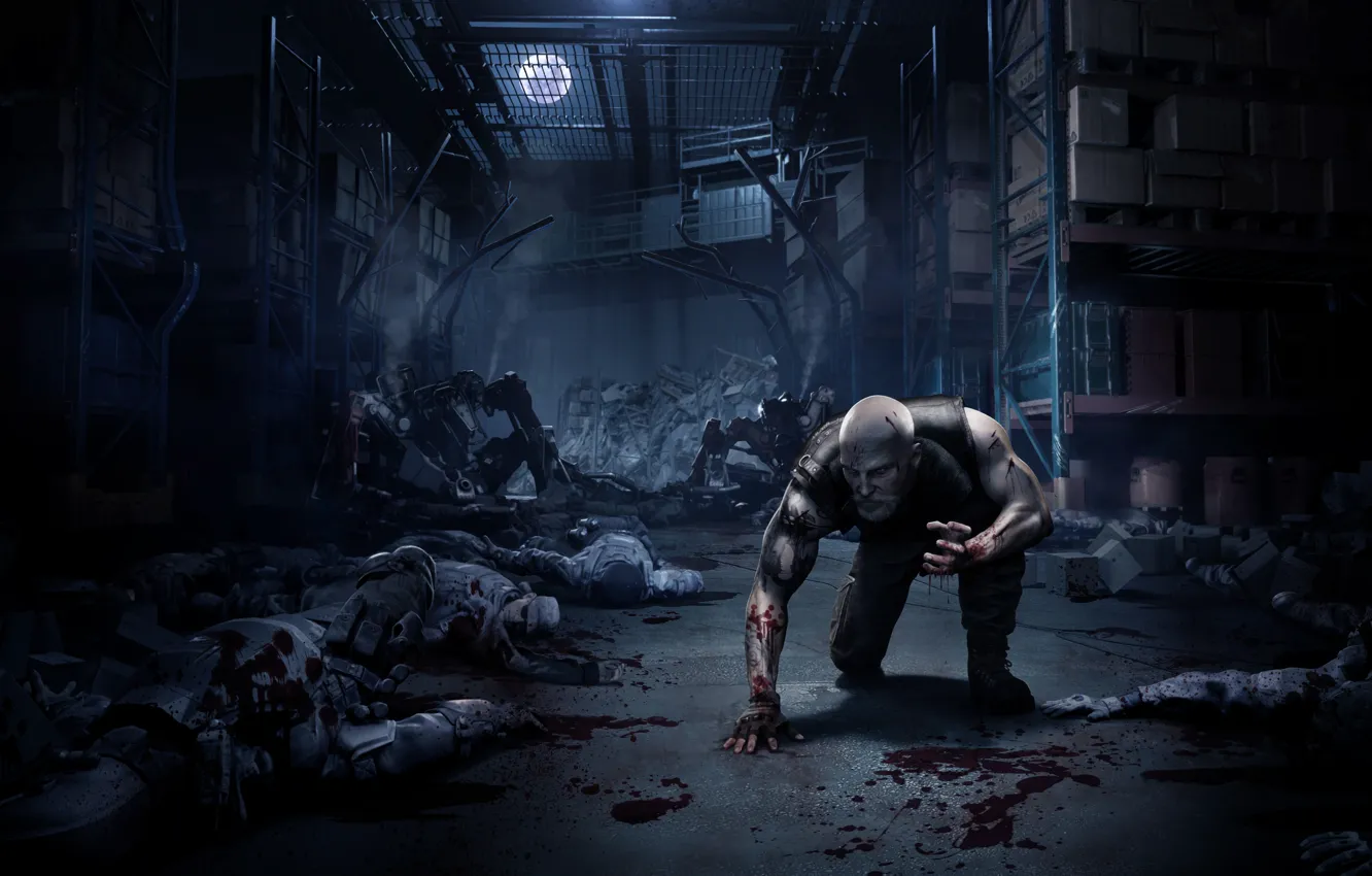 Фото обои игра, game, Werewolf, The Apocalypse Earthblood, Werewolf: The Apocalypse – Earthblood, The Apocalypse – Earthblood, …