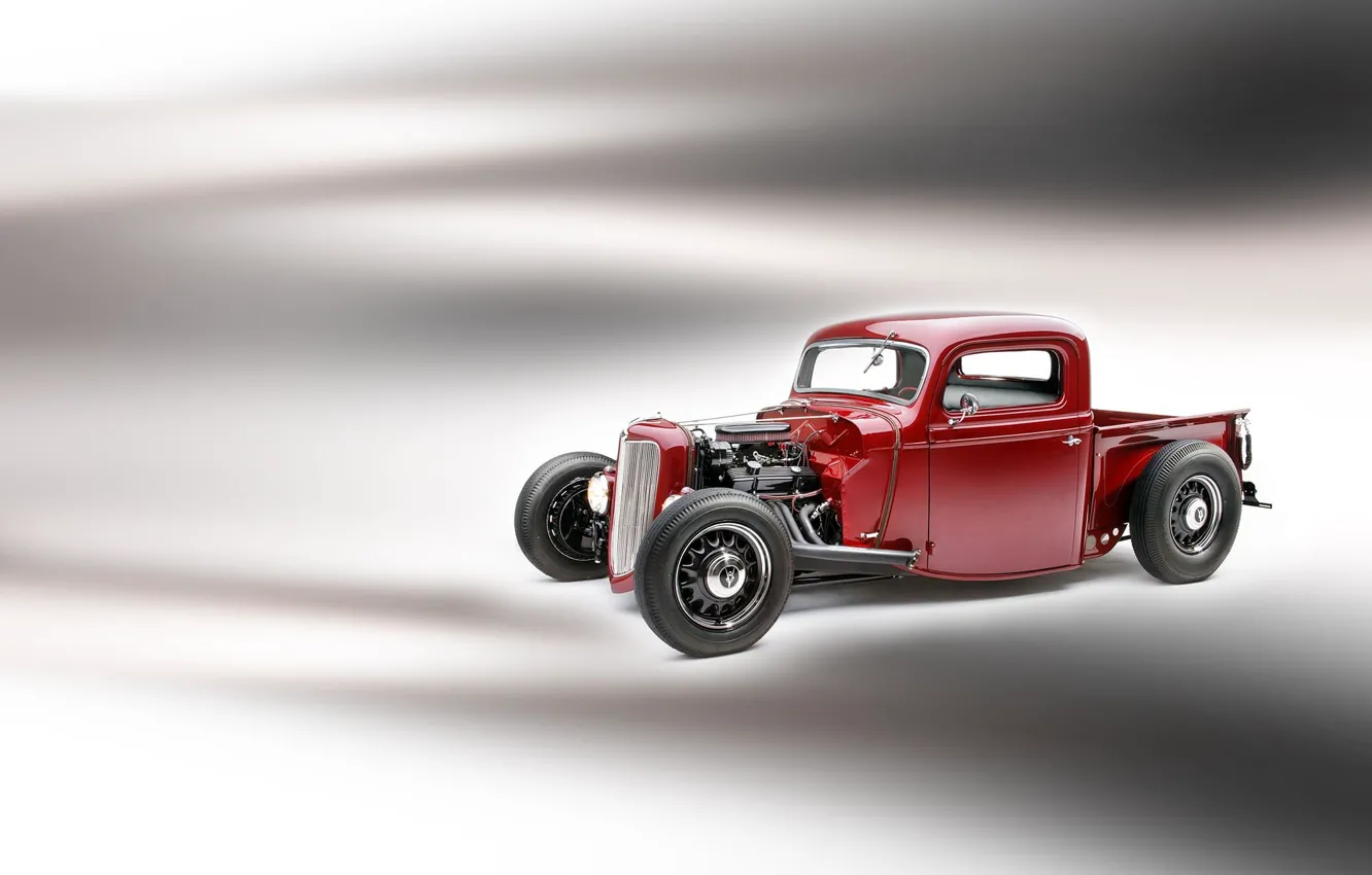 Фото обои Ford, автомобиль, Hot, Pickup, 1935, Rod