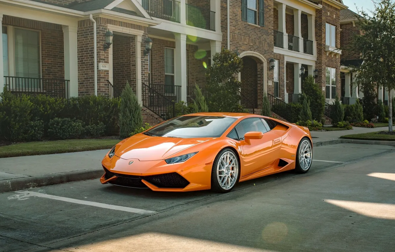 Фото обои Lamborghini, LAMBORGHINI, Huracan, Lamborghini Huracan, HURACAN, BOREALIS, ARANCIO