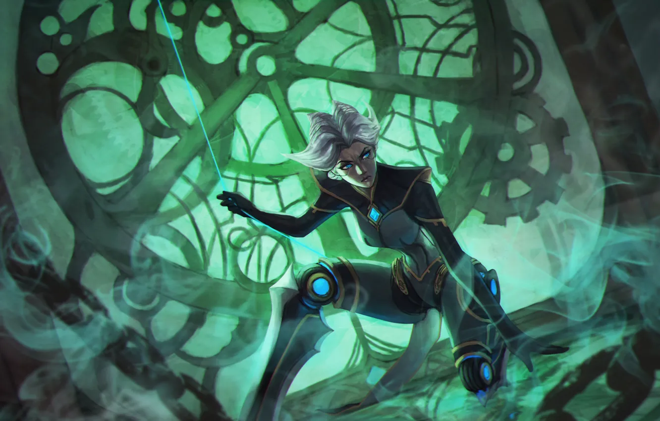 Фото обои art, League of Legends, LoL, Camille, Steel Shadow