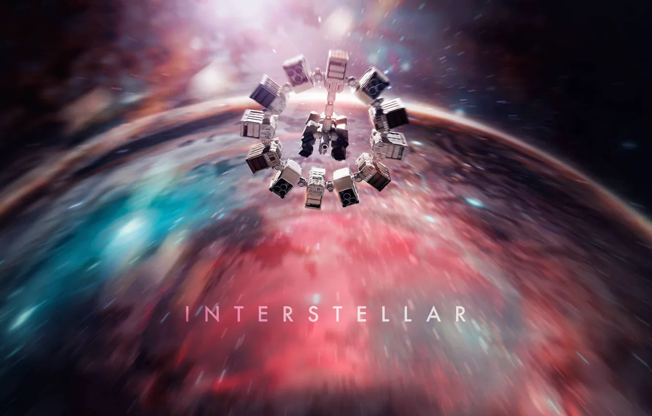 Фото обои space, sci-fi, movie, ship, adventure, 2014, christopher nolan, interstellar