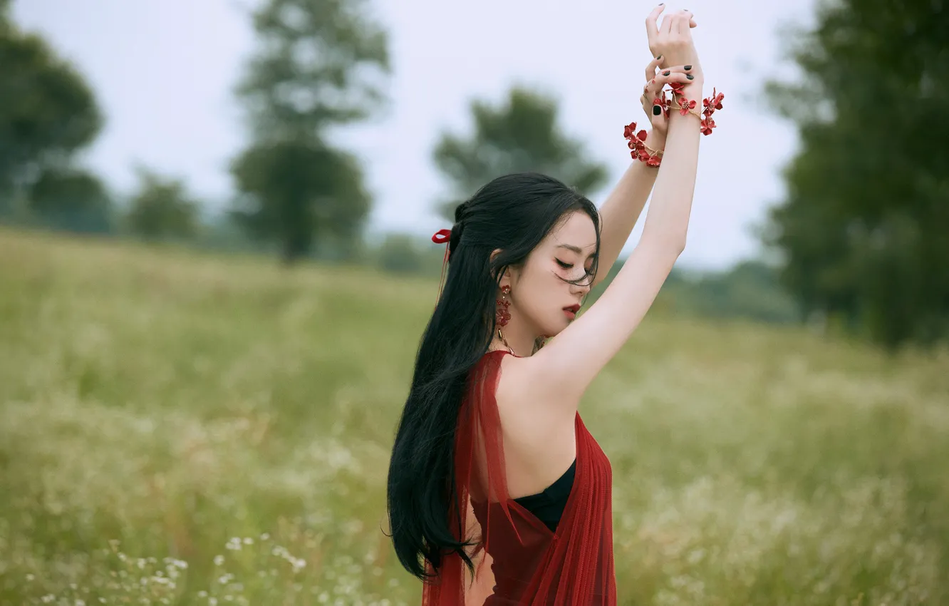 Фото обои flower, kpop, blackpink, блэкпинк, kimjisoo, кимджису, корейскаяпевица, 16x9