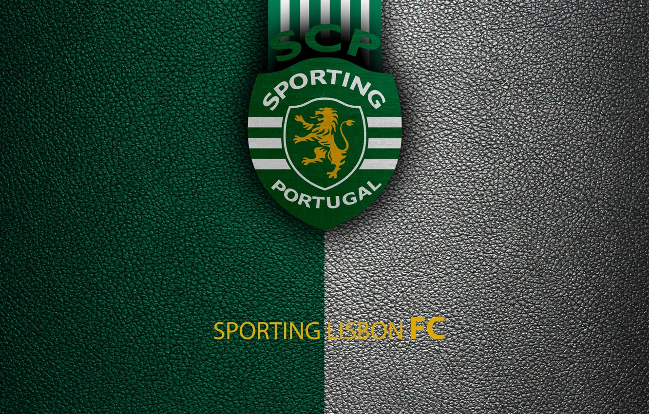 Фото обои wallpaper, sport, logo, football, Primeira, Sporting Lisbon