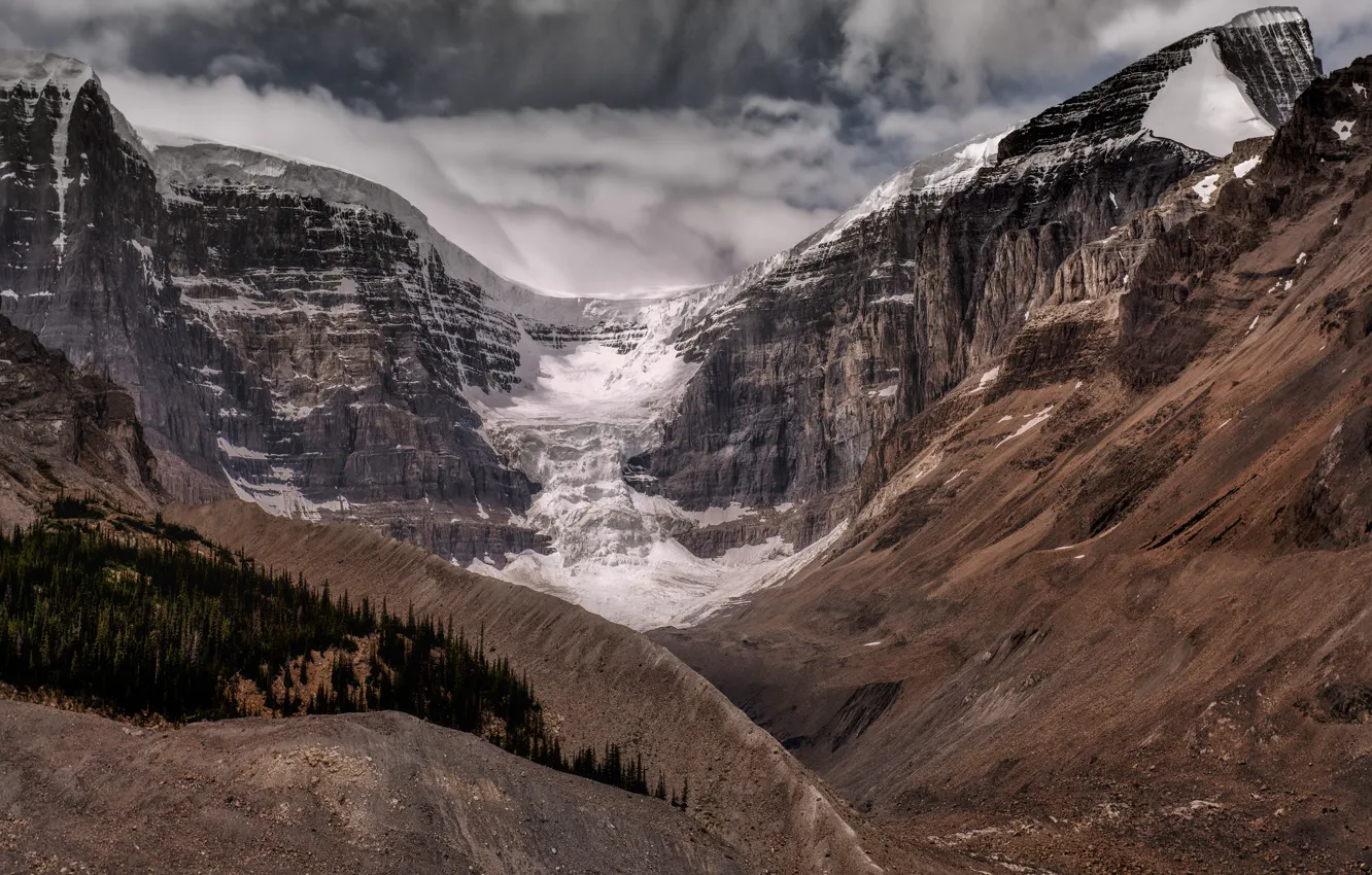 Фото обои Alberta, Canada, Glacier Icefields Parkway, Columbia Icefield