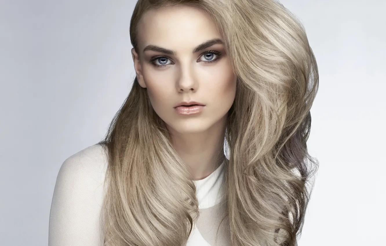 Фото обои девушка, стиль, макияж, прическа, локоны, Mayer George