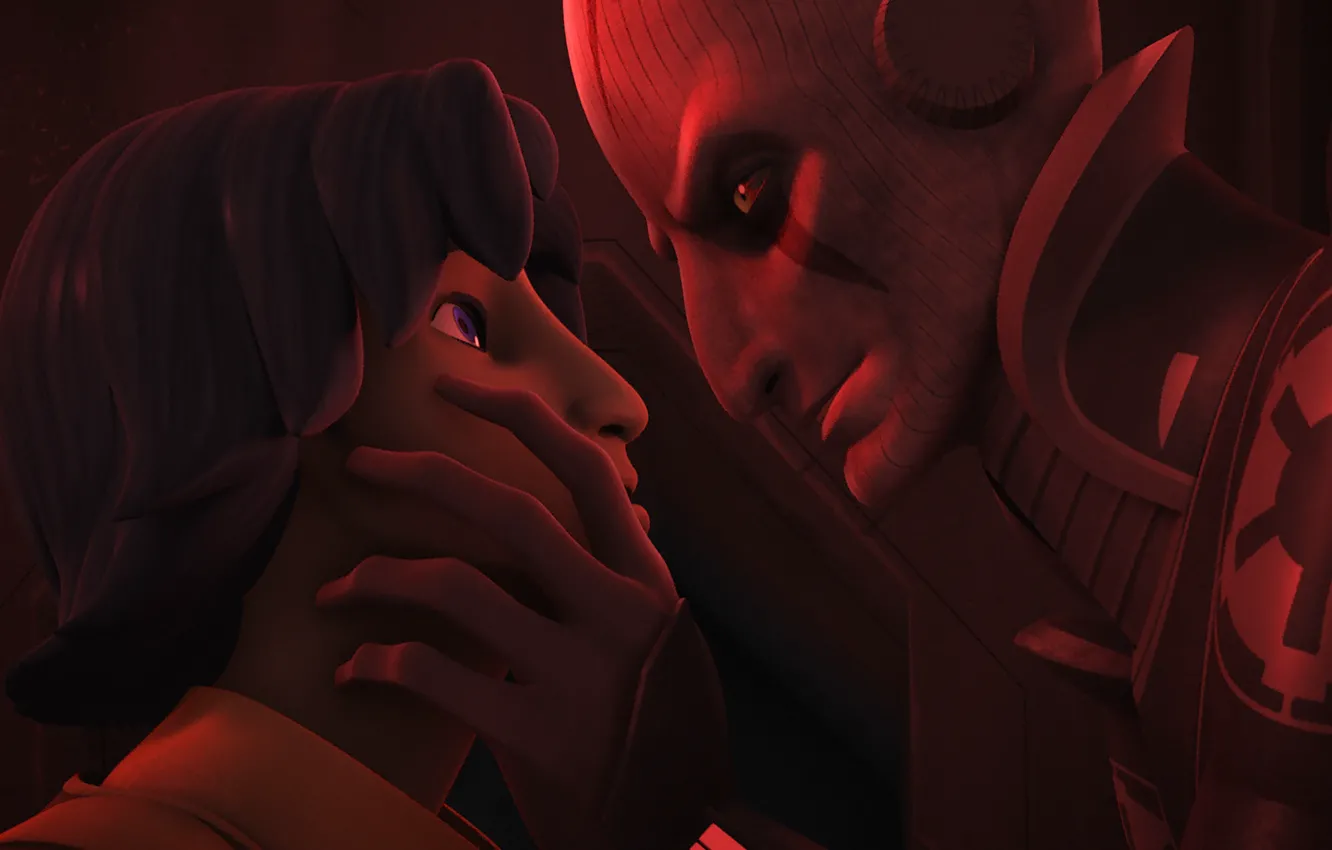 Фото обои animated series, Звездные войны: Повстанцы, Star Wars: Rebels, Гранд-инквизитор в видении Эзры
