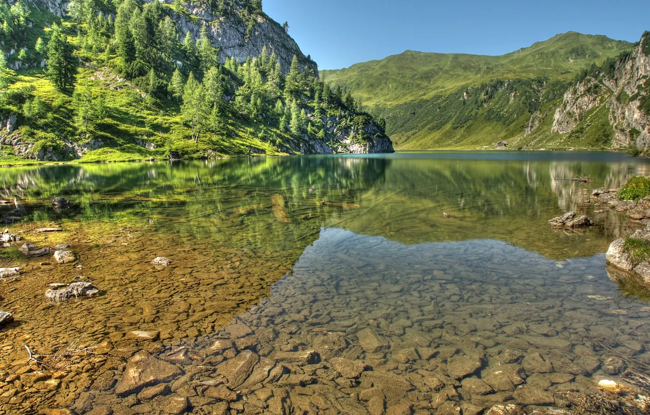Фото обои горы, озеро, Австрия, Альпы, Österreich, Republik Österreich