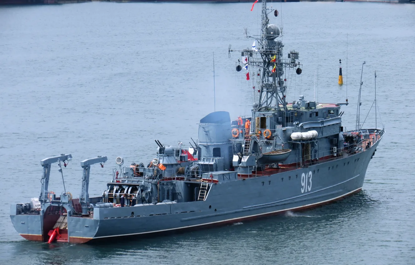 Фото обои морской, тральщик, ковровец