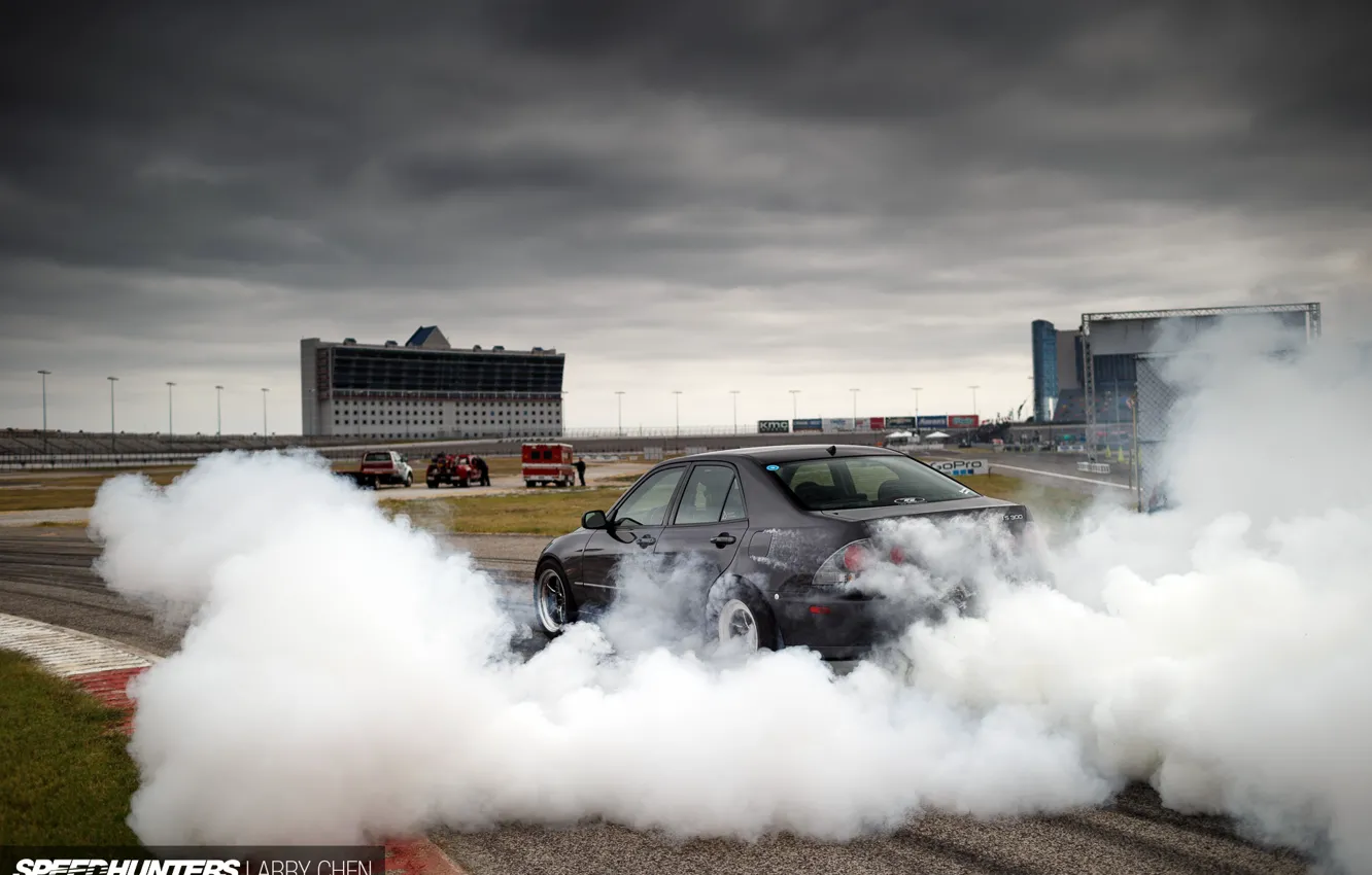 Фото обои turbo, lexus, drift, black, japan, smoke, toyota, jdm