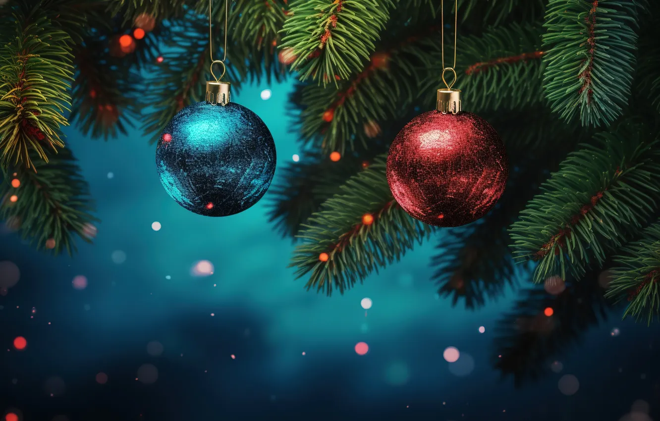 Фото обои украшения, шары, Рождество, Новый год, new year, Christmas, balls, background