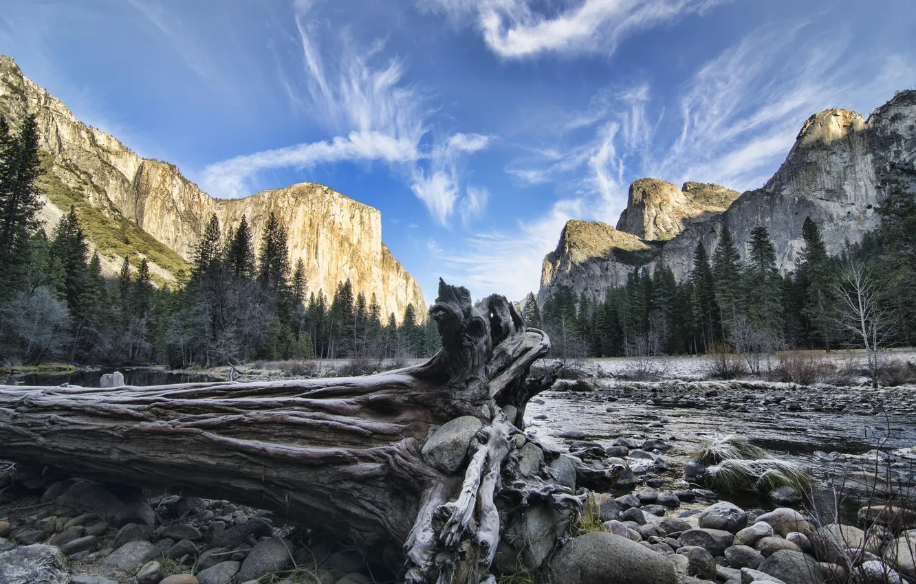 Фото обои горы, Калифорния, США, Йосемити, национальный парк