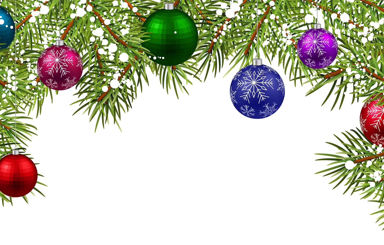 Фото обои украшения, шары, елка, Новый Год, New Year, Happy