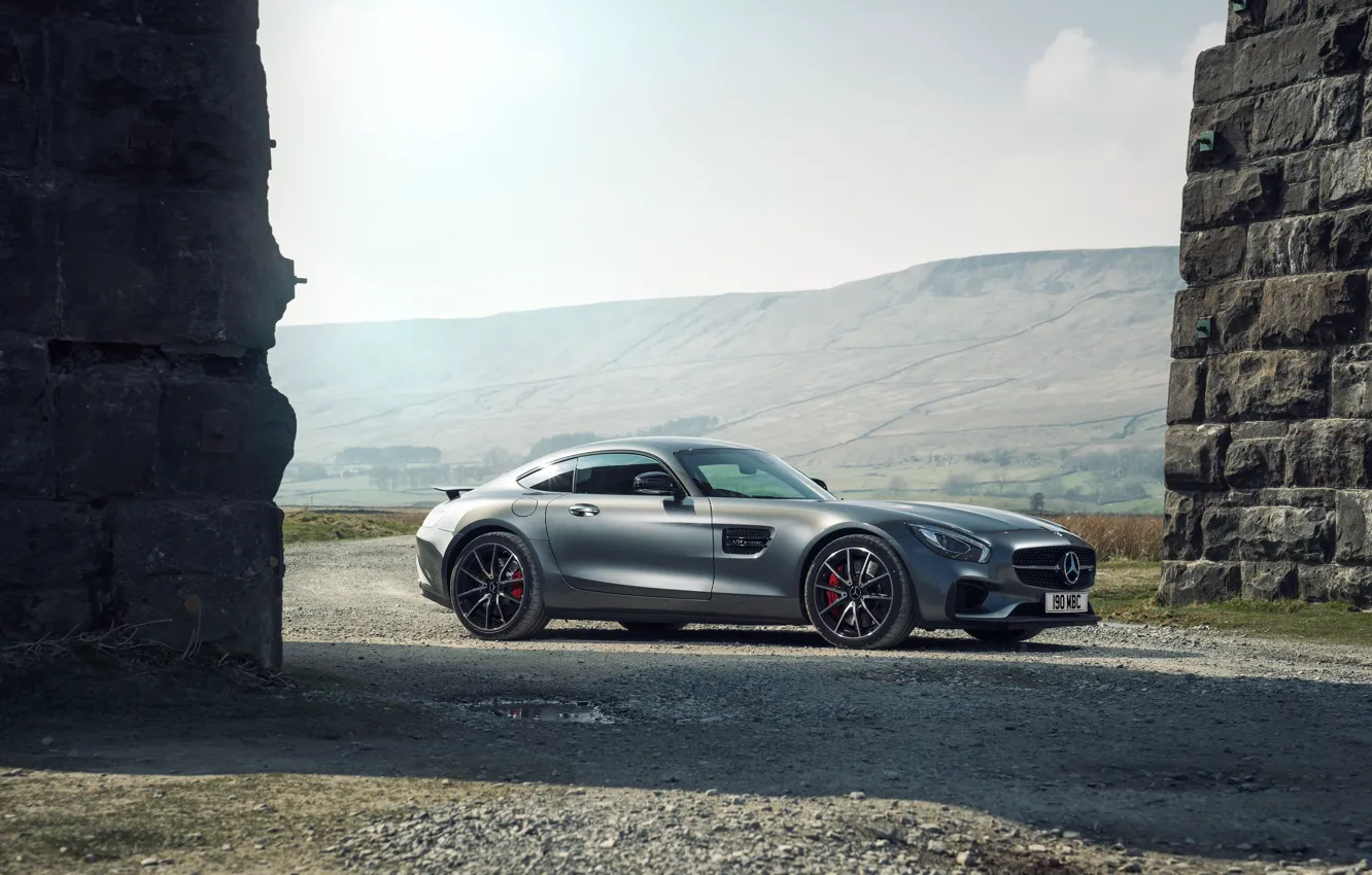 Фото обои Mercedes, мерседес, AMG, амг, UK-spec, 2015, Edition 1, GT S