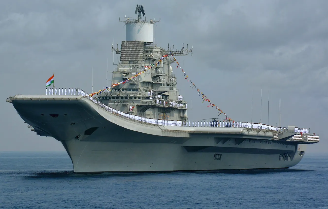 Фото обои авианосец, ВМС Индии, INS Vikramatidya