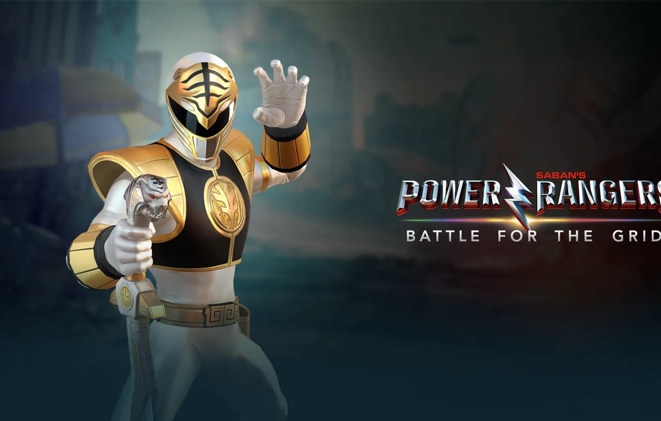 Фото обои game, Power Rangers, white ranger, Tommy Oliver, nWay, Power Rangers: Battle for the Grid