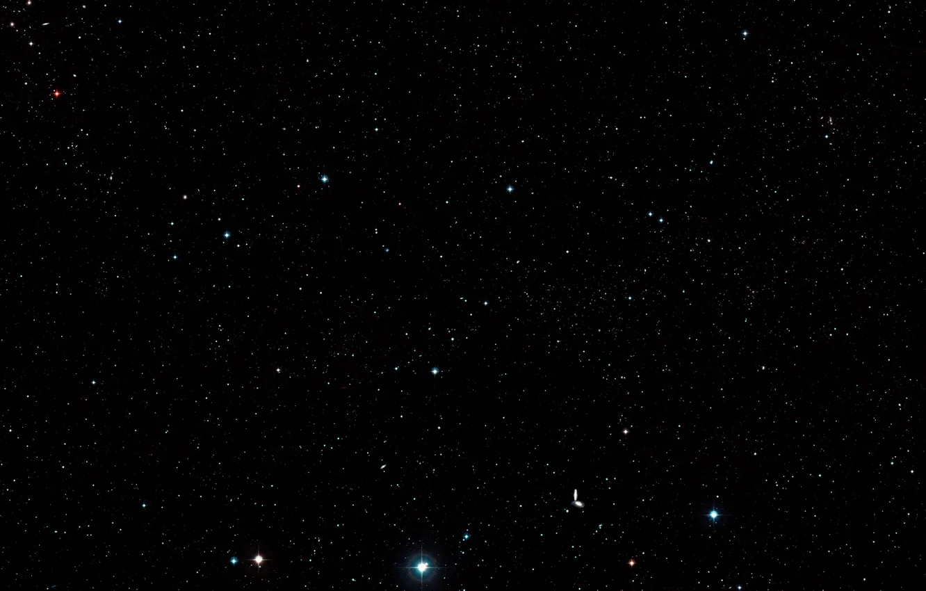 Фото обои Constellation Ursa Major, Tadpole Galaxies, LEDA 36252, Kiso 5649