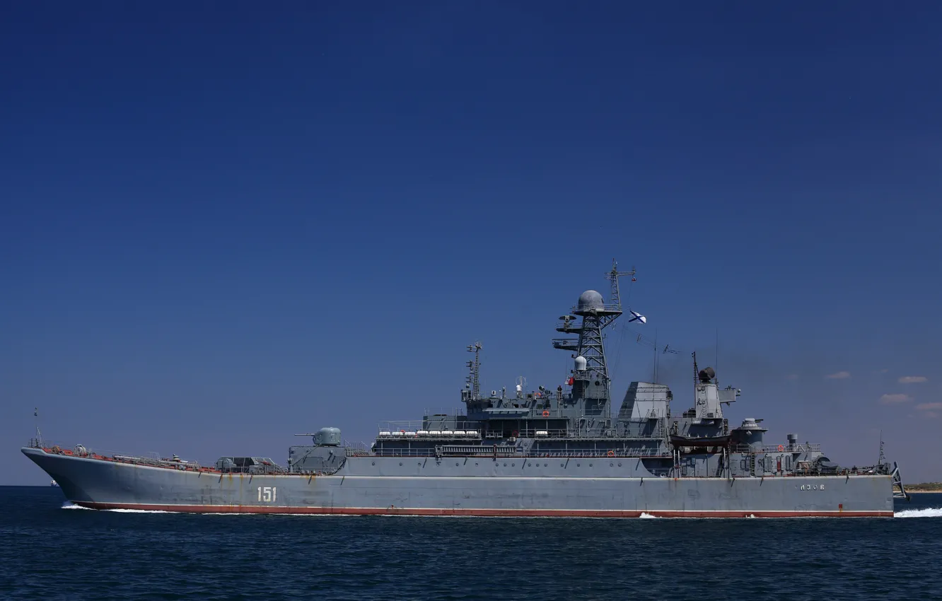 Фото обои черное море, азов, большой десантный корабль